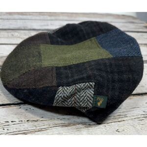 Patchwork Tweed Flat Cap